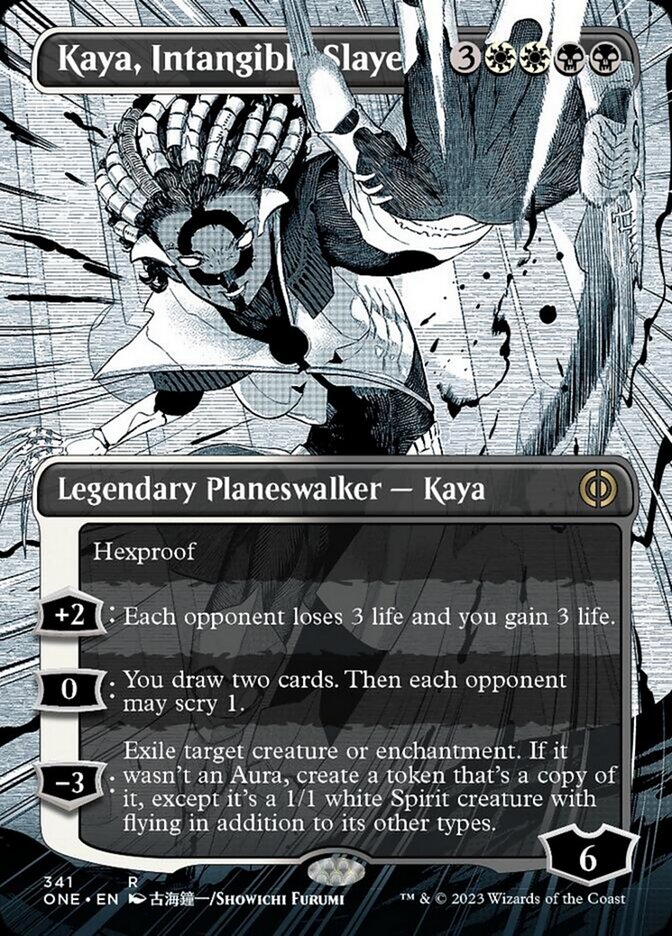 Kaya, Intangible Slayer (Borderless Manga) [Phyrexia: All Will Be One] | Game Master's Emporium (The New GME)