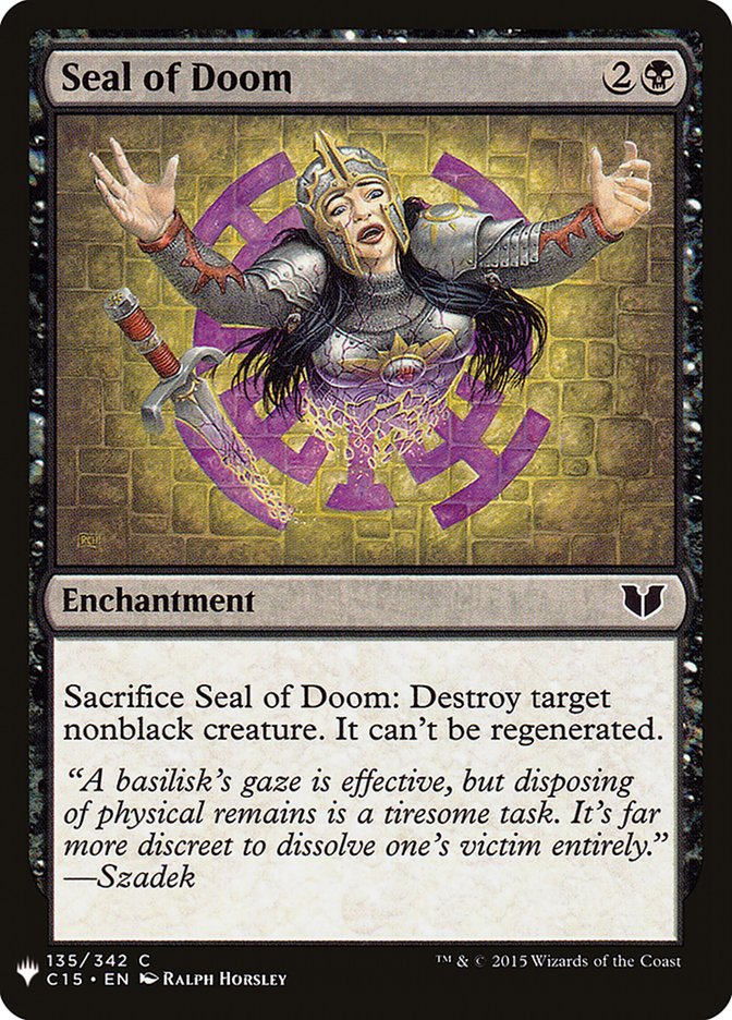 Seal of Doom [Mystery Booster] | Game Master's Emporium (The New GME)