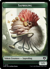 Saproling // Dragon (0021) Double-Sided Token [Commander Masters Tokens] | Game Master's Emporium (The New GME)