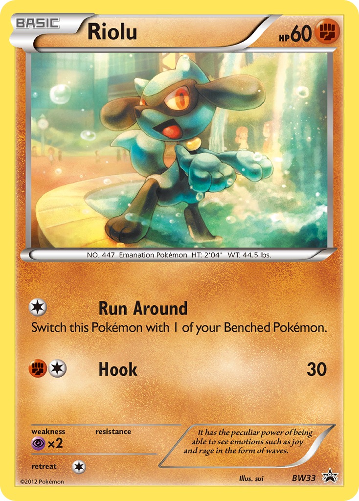 Riolu (BW33) (Cosmos Holo) [Black & White: Black Star Promos] | Game Master's Emporium (The New GME)