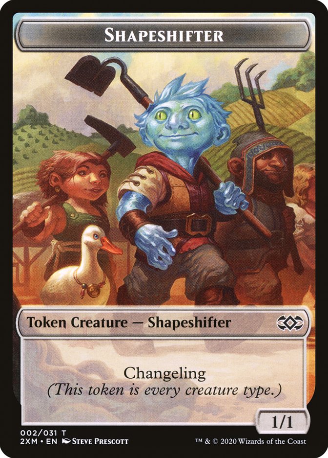 Elemental // Shapeshifter Double-Sided Token [Double Masters Tokens] | Game Master's Emporium (The New GME)