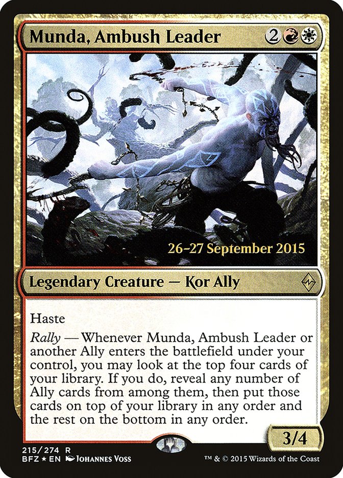 Munda, Ambush Leader [Battle for Zendikar Prerelease Promos] | Game Master's Emporium (The New GME)