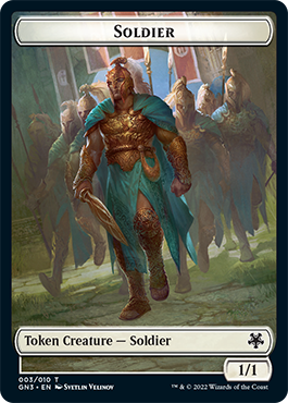 Soldier // Elf Warrior Double-Sided Token [Game Night: Free-for-All Tokens] | Game Master's Emporium (The New GME)