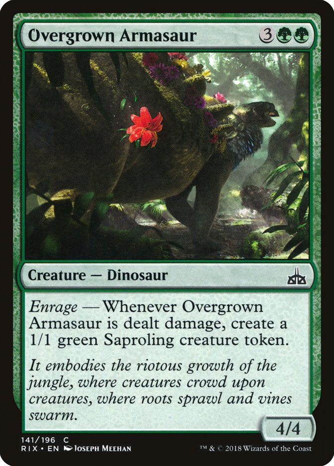 Overgrown Armasaur [Rivals of Ixalan] | Game Master's Emporium (The New GME)