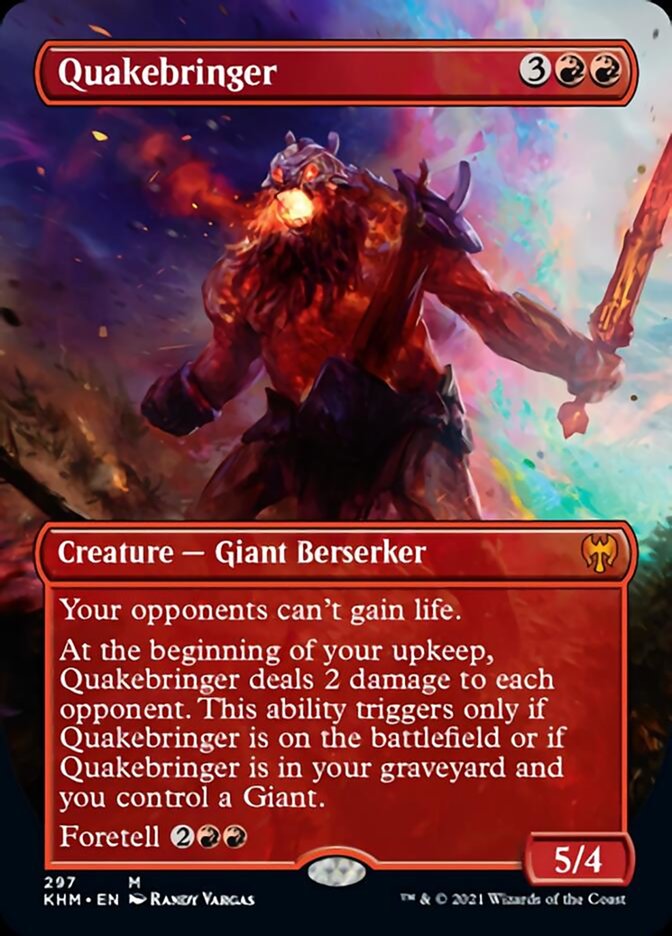 Quakebringer (Borderless Alternate Art) [Kaldheim] | Game Master's Emporium (The New GME)