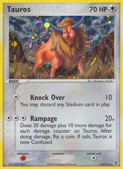 Tauros (16/112) [EX: FireRed & LeafGreen] | Game Master's Emporium (The New GME)