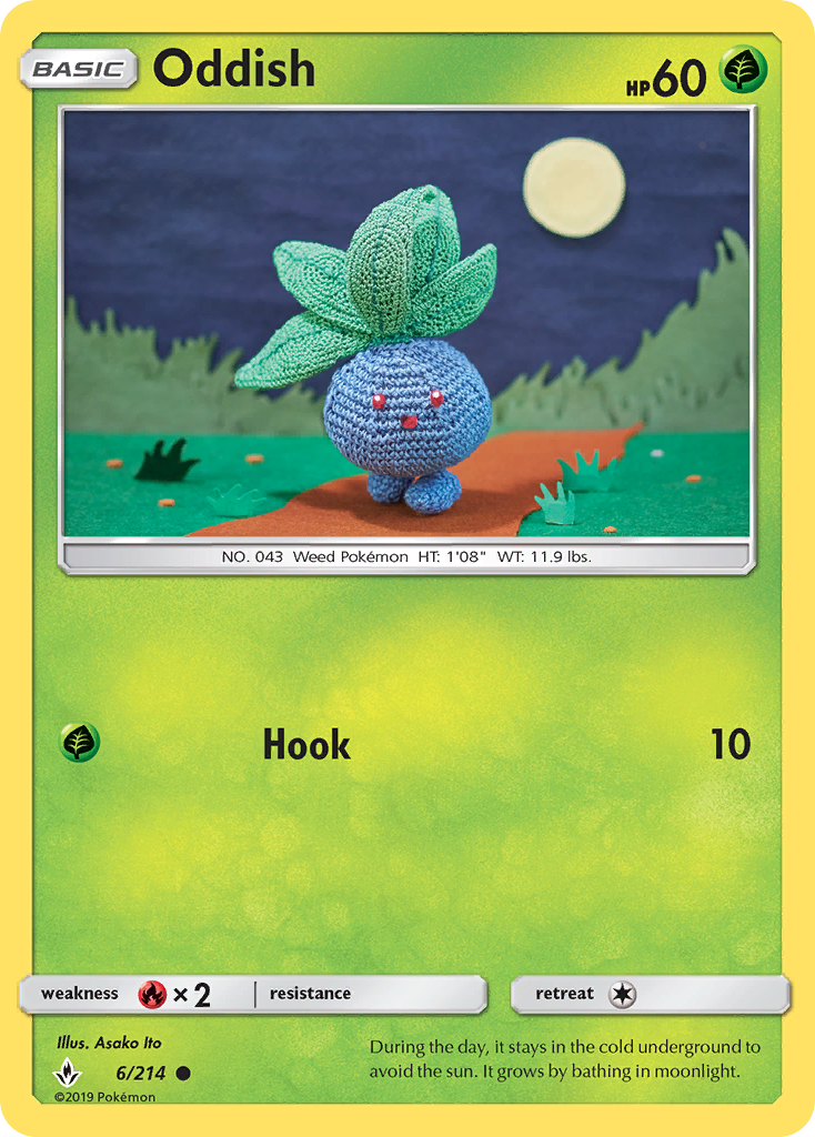 Oddish (6/214) [Sun & Moon: Unbroken Bonds] | Game Master's Emporium (The New GME)
