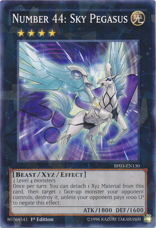 Number 44: Sky Pegasus [BP03-EN130] Shatterfoil Rare | Game Master's Emporium (The New GME)