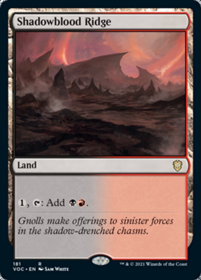 Shadowblood Ridge [Innistrad: Crimson Vow Commander] | Game Master's Emporium (The New GME)