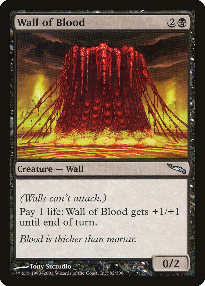 Wall of Blood [Mirrodin] | Game Master's Emporium (The New GME)
