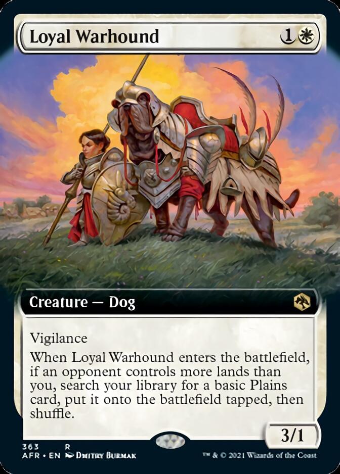 Loyal Warhound (Extended Art) [Dungeons & Dragons: Adventures in the Forgotten Realms] | Game Master's Emporium (The New GME)