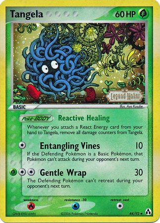 Tangela (44/92) (Stamped) [EX: Legend Maker] | Game Master's Emporium (The New GME)