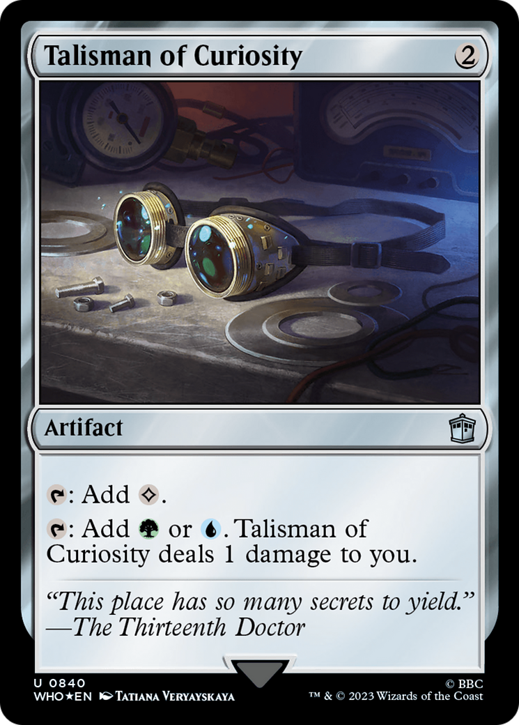 Talisman of Curiosity (Surge Foil) [Doctor Who] | Game Master's Emporium (The New GME)