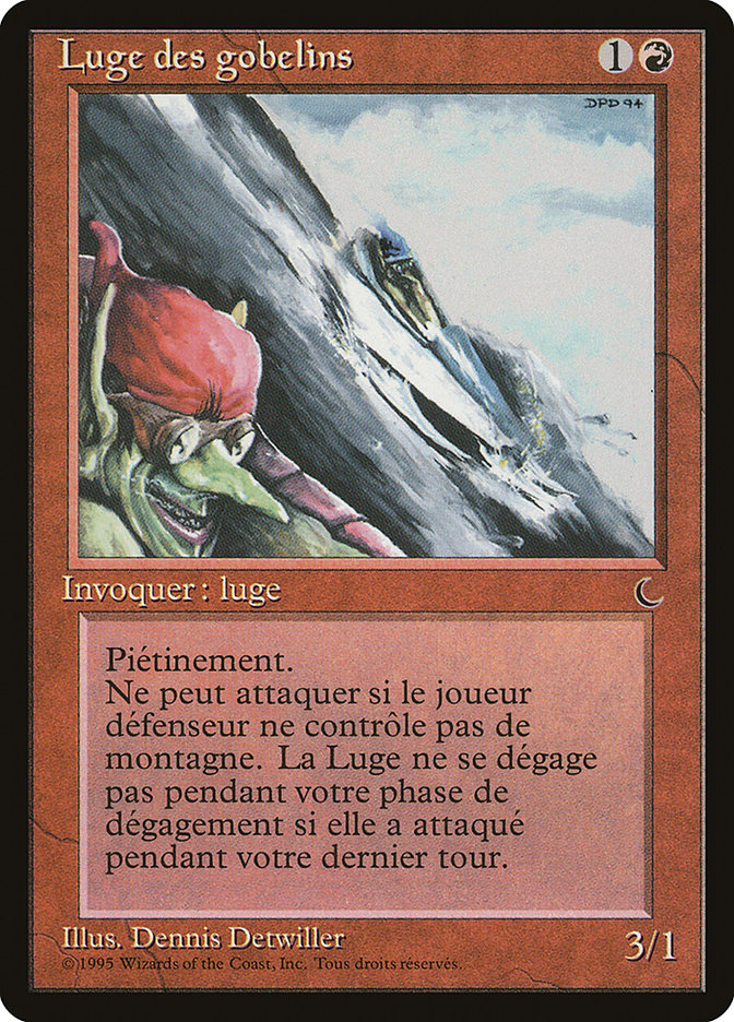 Goblin Rock Sled (French) - "Luge des gobelins" [Renaissance] | Game Master's Emporium (The New GME)