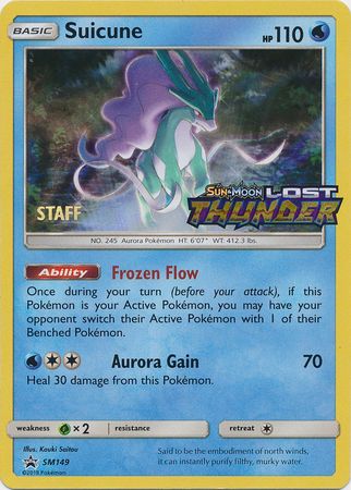 Suicune (SM149) (Staff Prerelease Promo) [Sun & Moon: Black Star Promos] | Game Master's Emporium (The New GME)