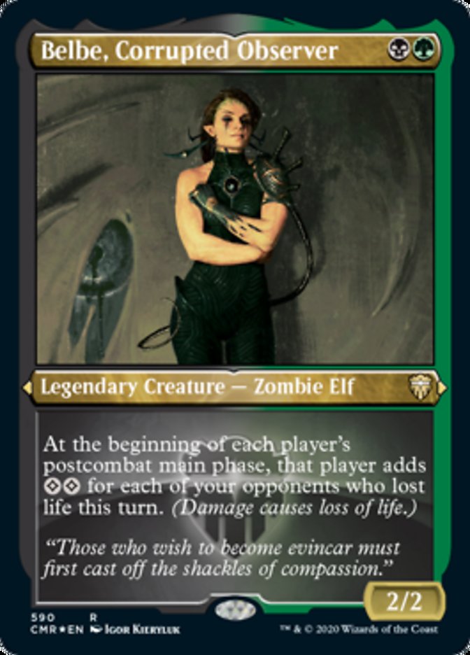 Belbe, Corrupted Observer (Etched) [Commander Legends] | Game Master's Emporium (The New GME)