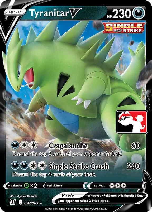 Tyranitar V (097/163) [Prize Pack Series One] | Game Master's Emporium (The New GME)