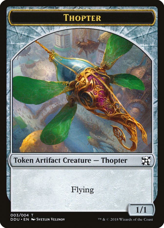 Thopter Token (003/004) [Duel Decks: Elves vs. Inventors Tokens] | Game Master's Emporium (The New GME)