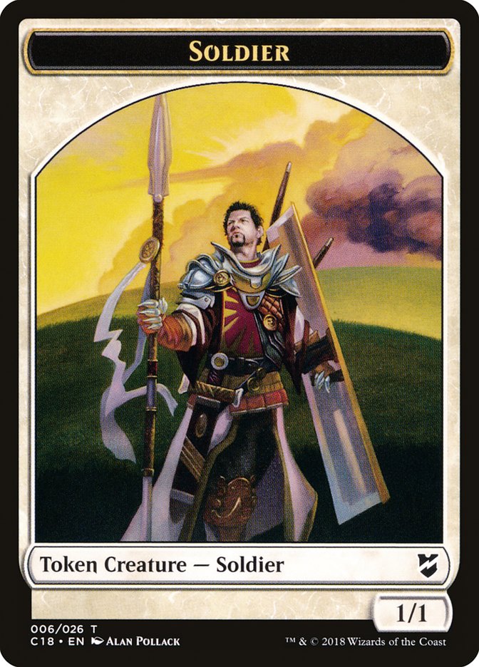 Soldier Token [Commander 2018 Tokens] | Game Master's Emporium (The New GME)