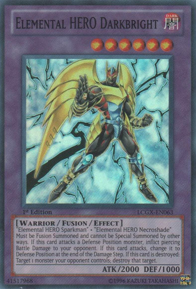 Elemental HERO Darkbright [LCGX-EN063] Super Rare | Game Master's Emporium (The New GME)