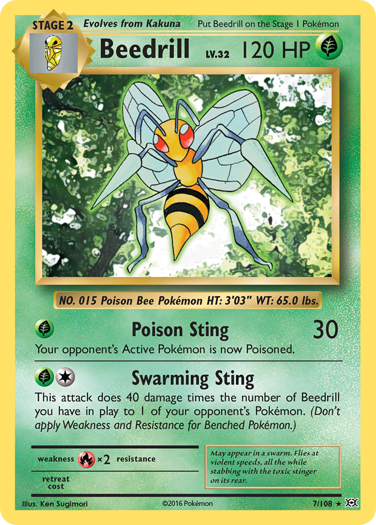 Beedrill (7/108) [XY: Evolutions] | Game Master's Emporium (The New GME)