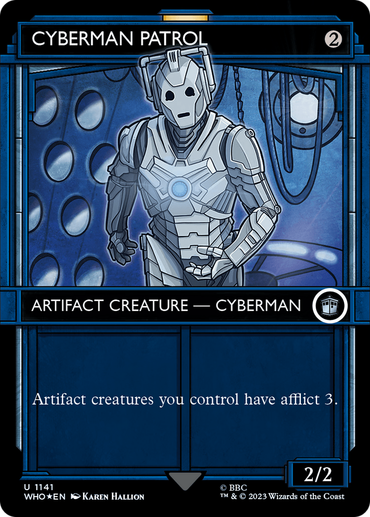 Cyberman Patrol (Showcase) (Surge Foil) [Doctor Who] | Game Master's Emporium (The New GME)