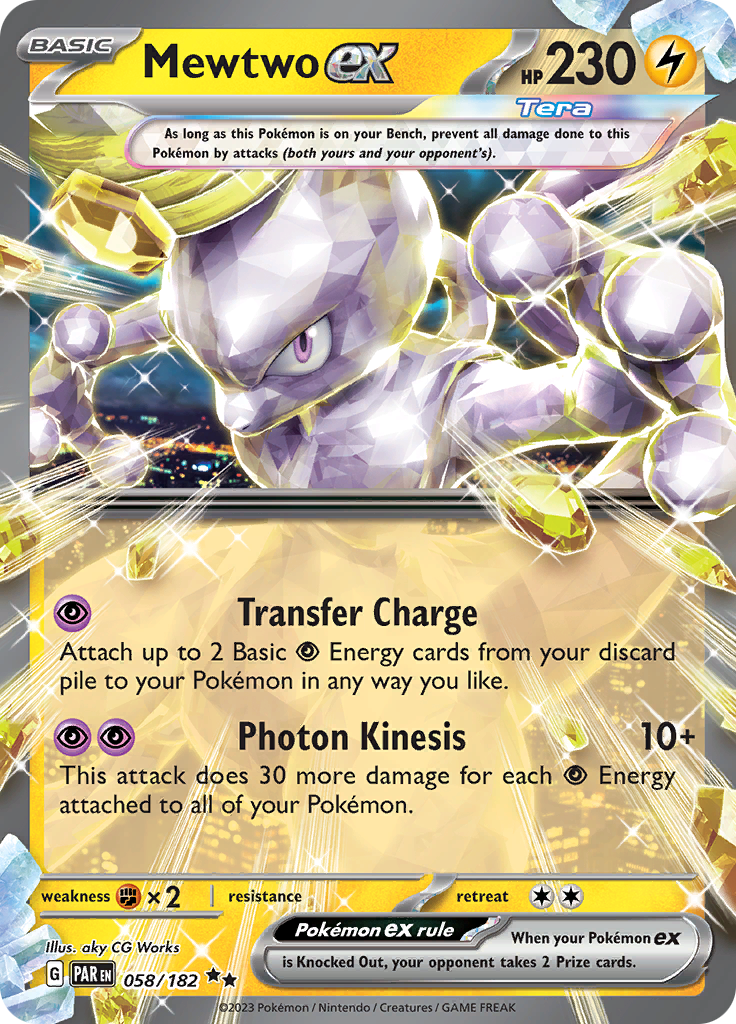 Mewtwo ex (058/182) [Scarlet & Violet: Paradox Rift] | Game Master's Emporium (The New GME)