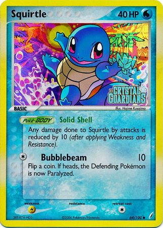 Squirtle (64/100) (Stamped) [EX: Crystal Guardians] | Game Master's Emporium (The New GME)