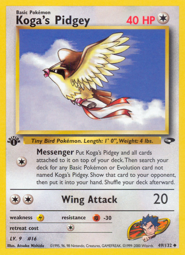 Koga's Pidgey (49/132) [Gym Challenge 1st Edition] | Game Master's Emporium (The New GME)