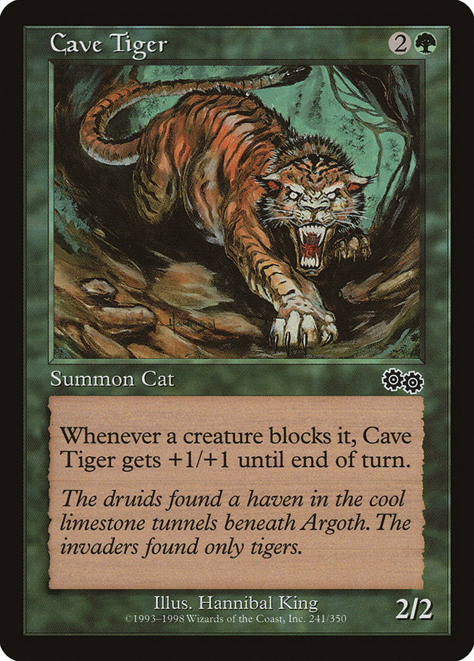 Cave Tiger [Urza's Saga] | Game Master's Emporium (The New GME)