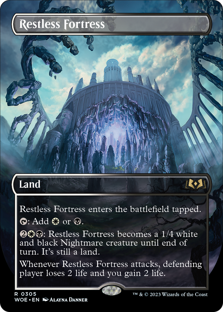 Restless Fortress (Borderless Alternate Art) [Wilds of Eldraine] | Game Master's Emporium (The New GME)