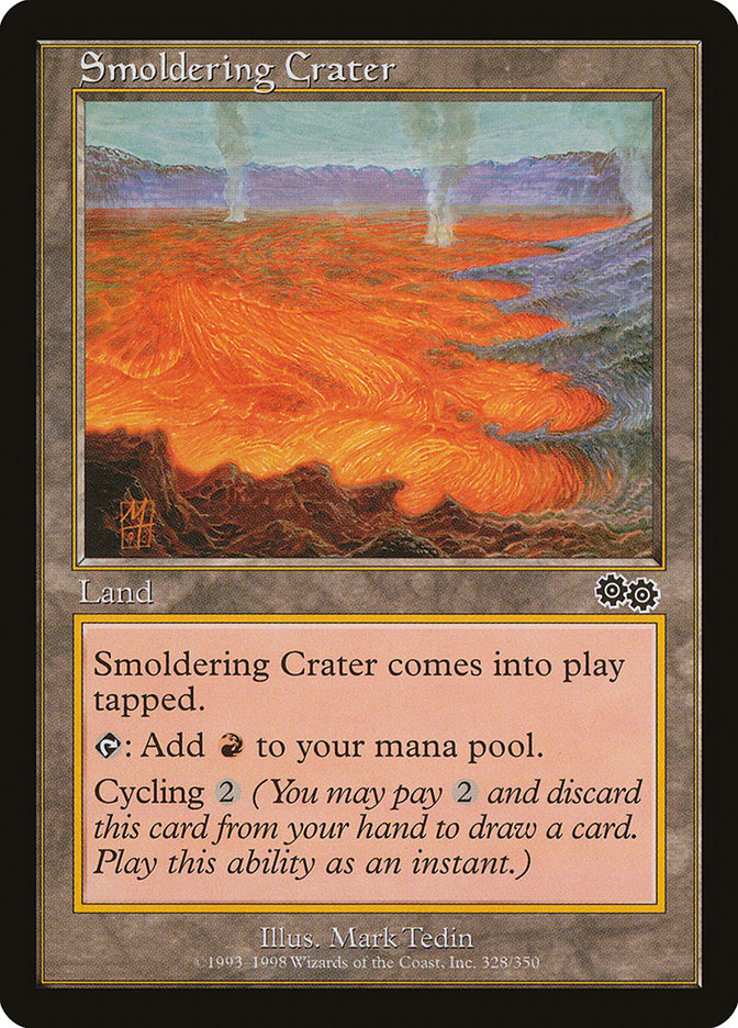 Smoldering Crater [Urza's Saga] | Game Master's Emporium (The New GME)