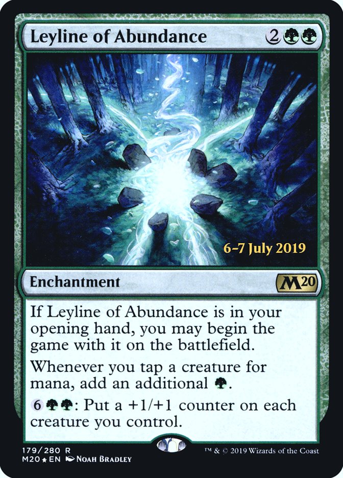 Leyline of Abundance [Core Set 2020 Prerelease Promos] | Game Master's Emporium (The New GME)