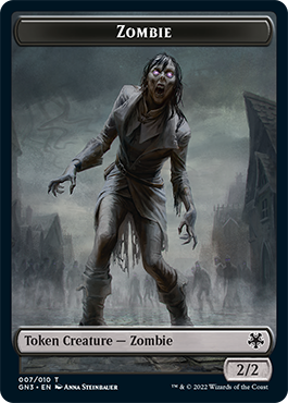 Zombie // Human Soldier Double-Sided Token [Game Night: Free-for-All Tokens] | Game Master's Emporium (The New GME)