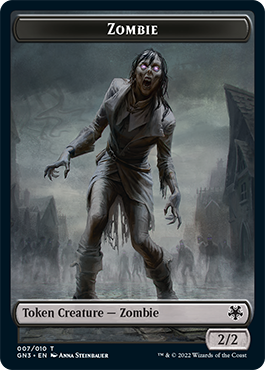 Zombie // Treasure Double-Sided Token [Game Night: Free-for-All Tokens] | Game Master's Emporium (The New GME)