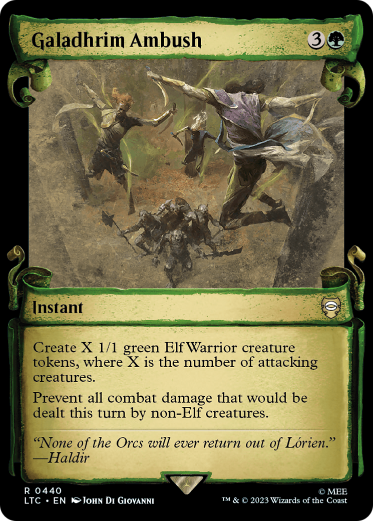 Galadhrim Ambush [The Lord of the Rings: Tales of Middle-Earth Commander Showcase Scrolls] | Game Master's Emporium (The New GME)