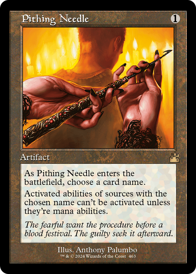Pithing Needle (Retro Frame) [Ravnica Remastered] | Game Master's Emporium (The New GME)