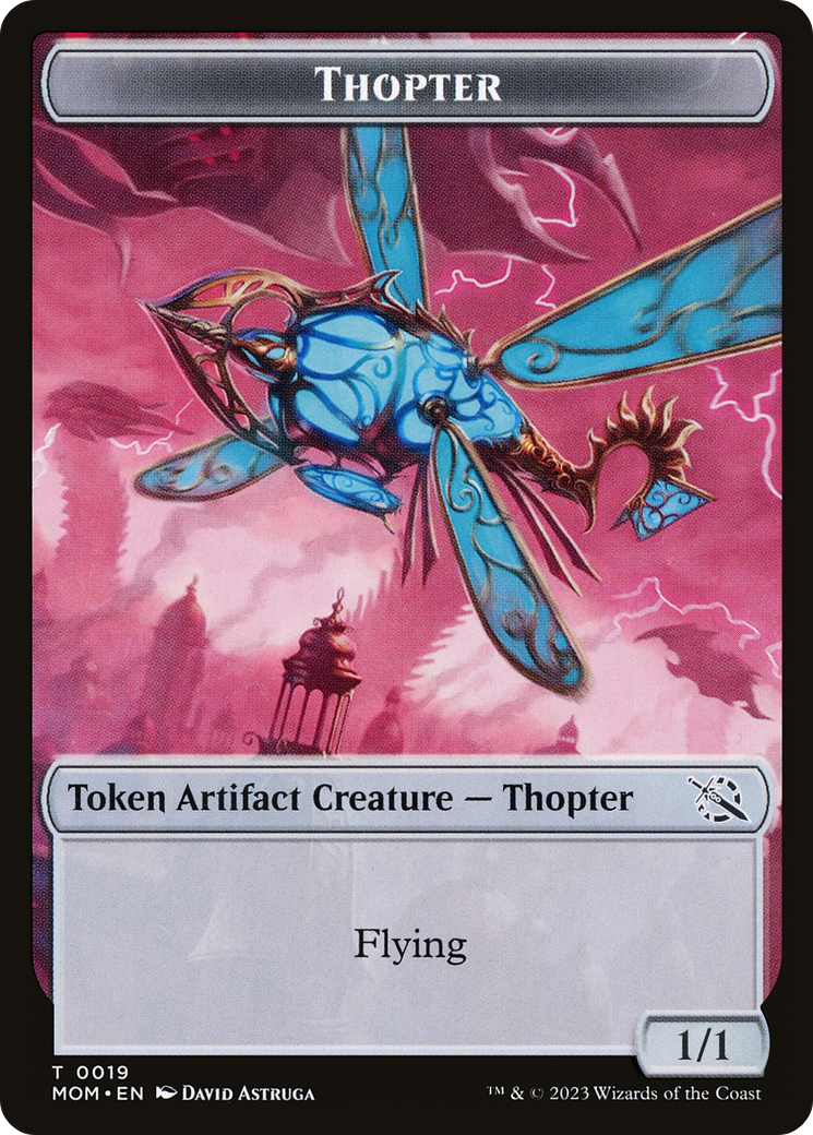 Thopter // Spirit (14) Double-Sided Token [March of the Machine Tokens] | Game Master's Emporium (The New GME)