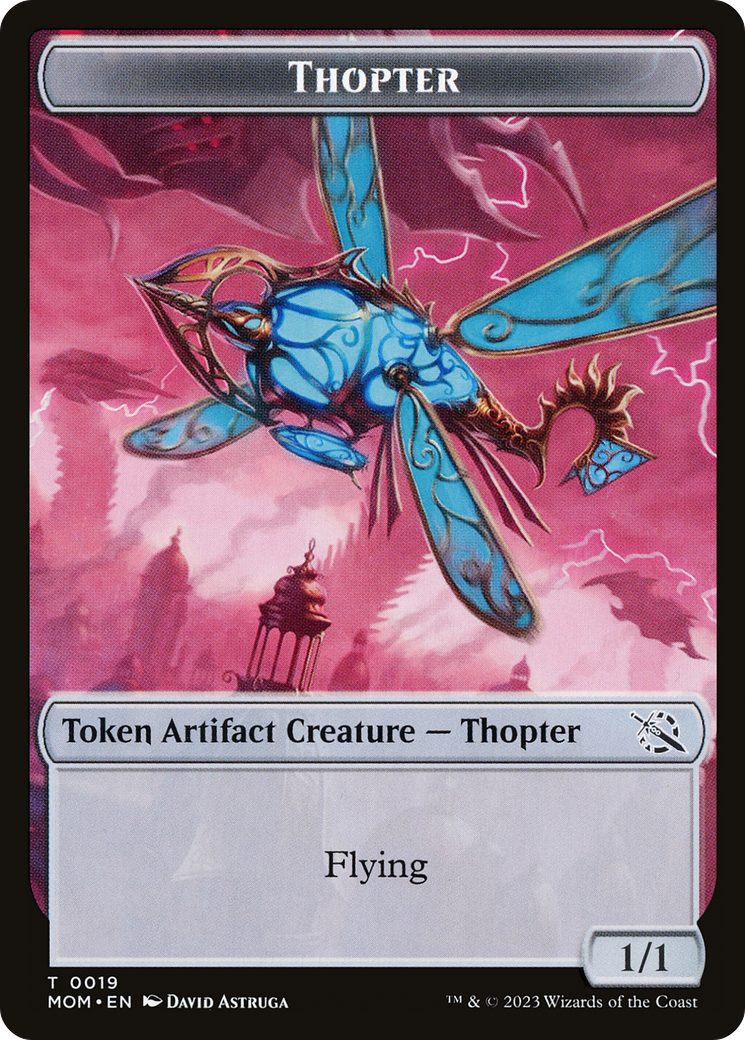 Thopter // Knight (10) Double-Sided Token [March of the Machine Tokens] | Game Master's Emporium (The New GME)