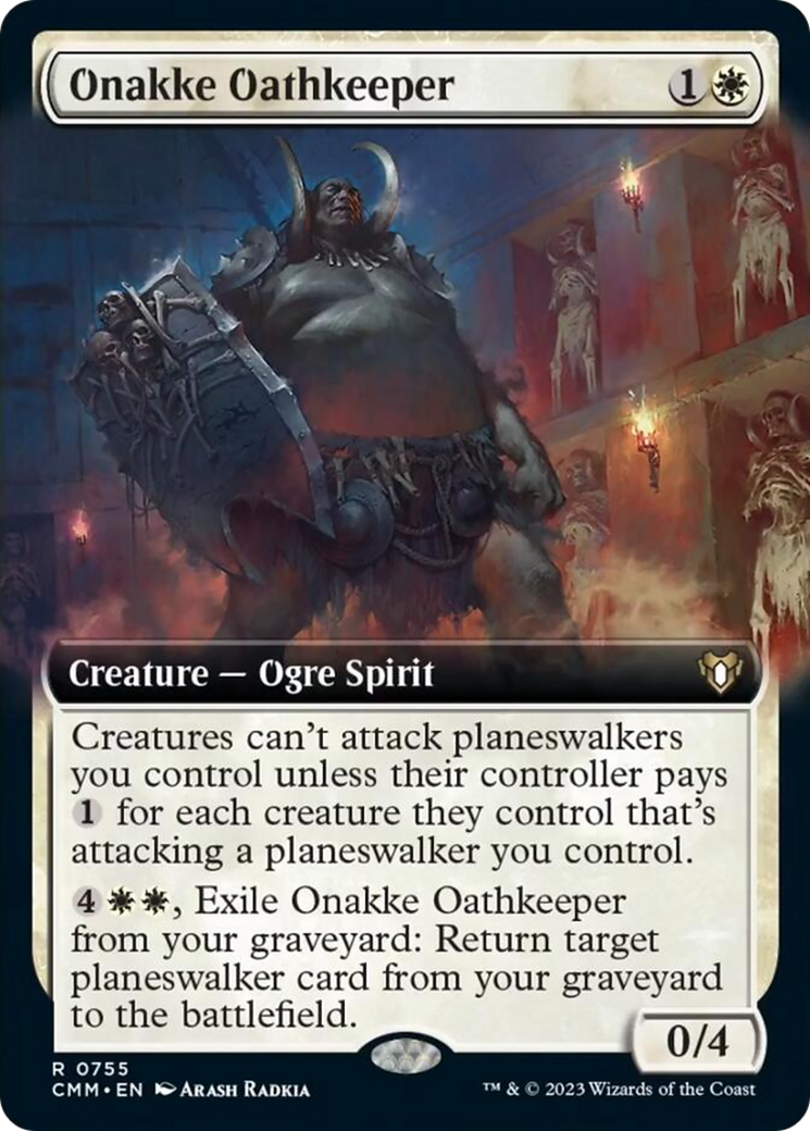 Onakke Oathkeeper (Extended Art) [Commander Masters] | Game Master's Emporium (The New GME)