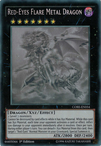 Red-Eyes Flare Metal Dragon [CORE-EN054] Ghost Rare | Game Master's Emporium (The New GME)