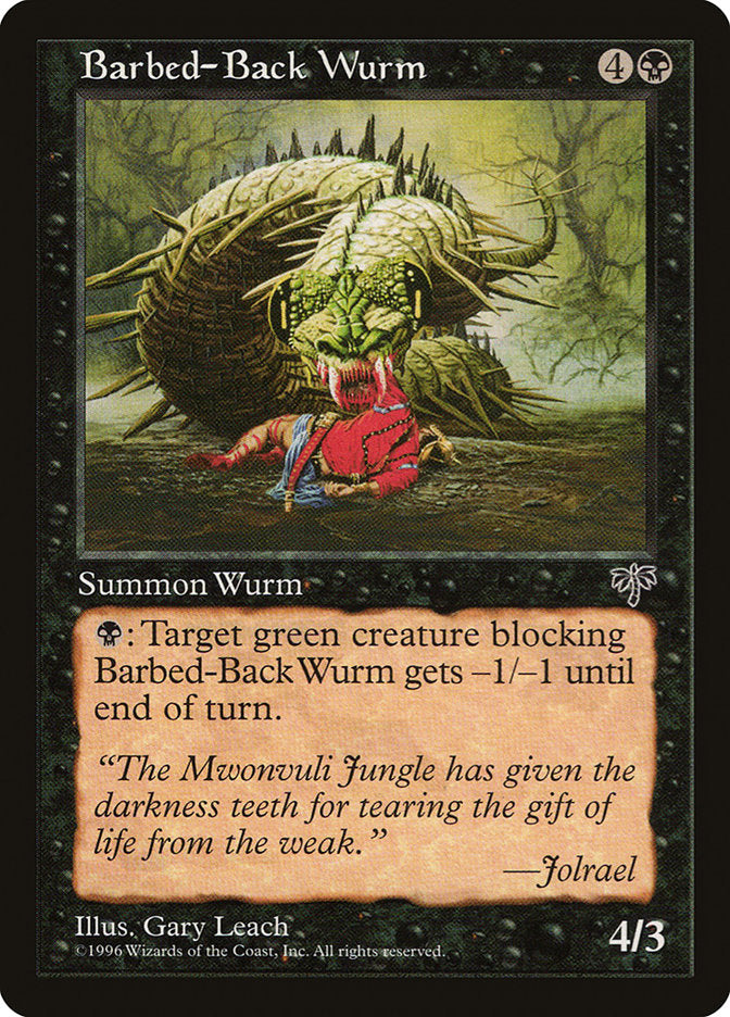 Barbed-Back Wurm [Mirage] | Game Master's Emporium (The New GME)