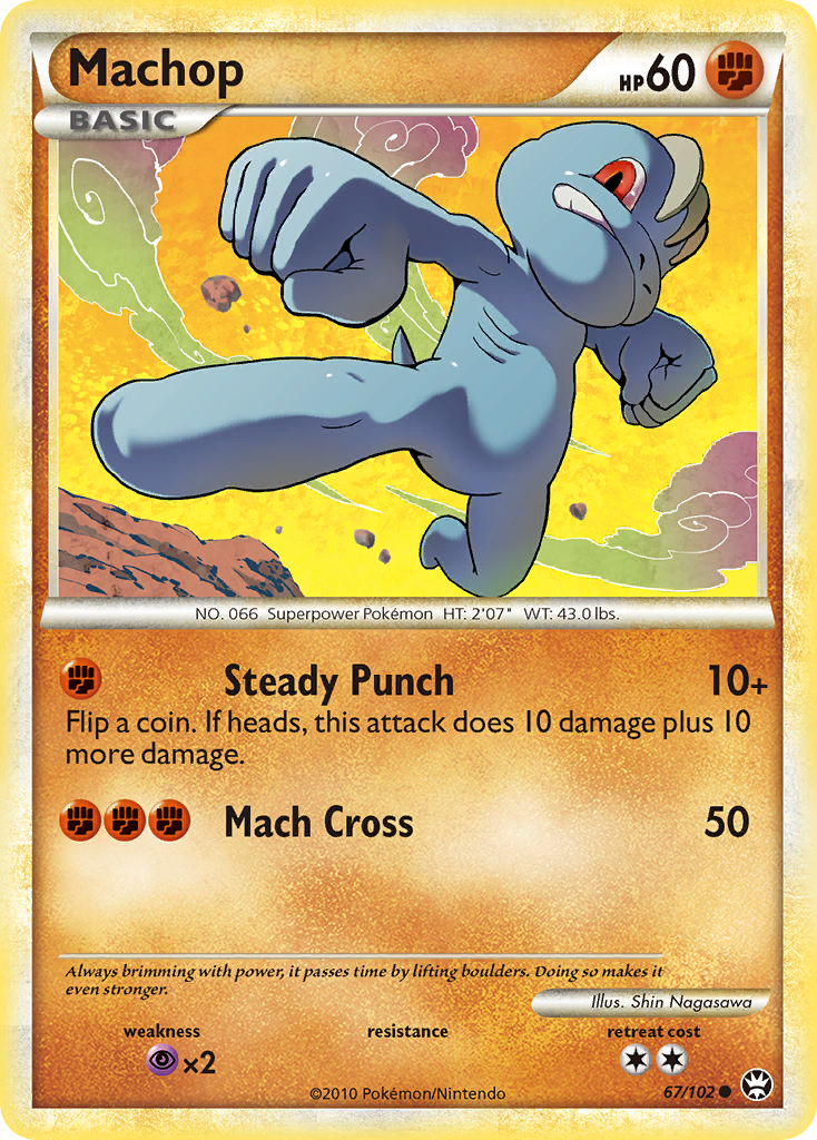 Machop (67/102) [HeartGold & SoulSilver: Triumphant] | Game Master's Emporium (The New GME)