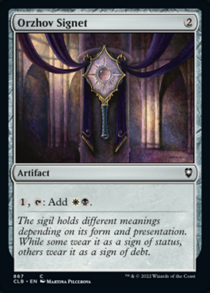 Orzhov Signet [Commander Legends: Battle for Baldur's Gate] | Game Master's Emporium (The New GME)