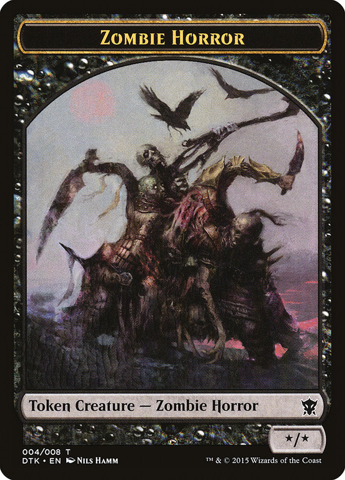 Zombie Horror Token [Dragons of Tarkir Tokens] | Game Master's Emporium (The New GME)