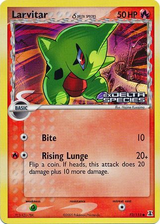 Larvitar (73/113) (Delta Species) (Stamped) [EX: Delta Species] | Game Master's Emporium (The New GME)