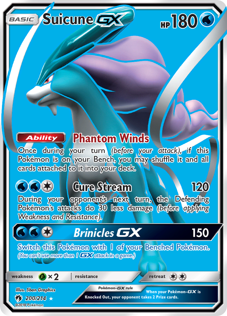 Suicune GX (200/214) [Sun & Moon: Lost Thunder] | Game Master's Emporium (The New GME)