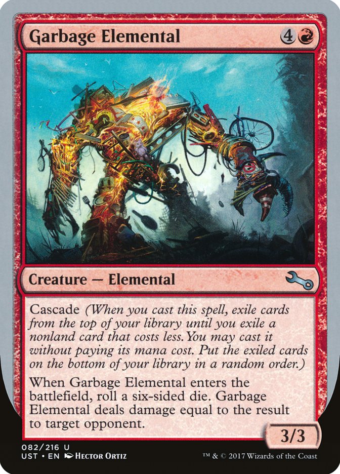 Garbage Elemental (3/3 Creature) [Unstable] | Game Master's Emporium (The New GME)