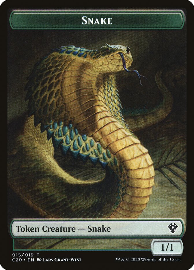 Beast (010) // Snake Double-Sided Token [Commander 2020 Tokens] | Game Master's Emporium (The New GME)