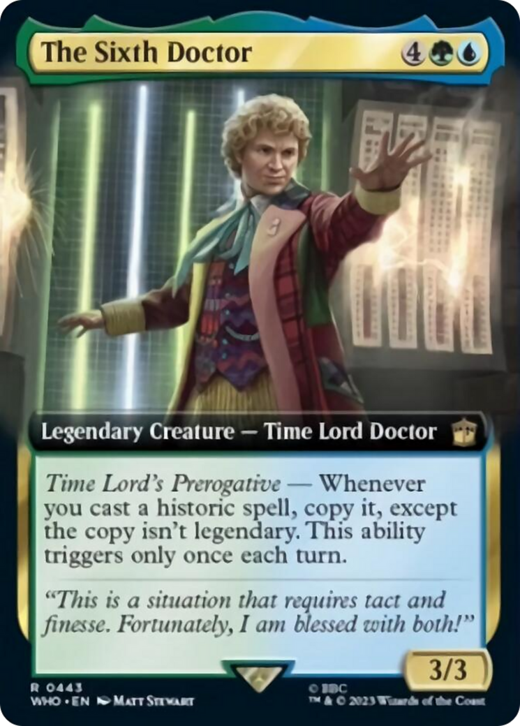 The Sixth Doctor (Extended Art) [Doctor Who] | Game Master's Emporium (The New GME)